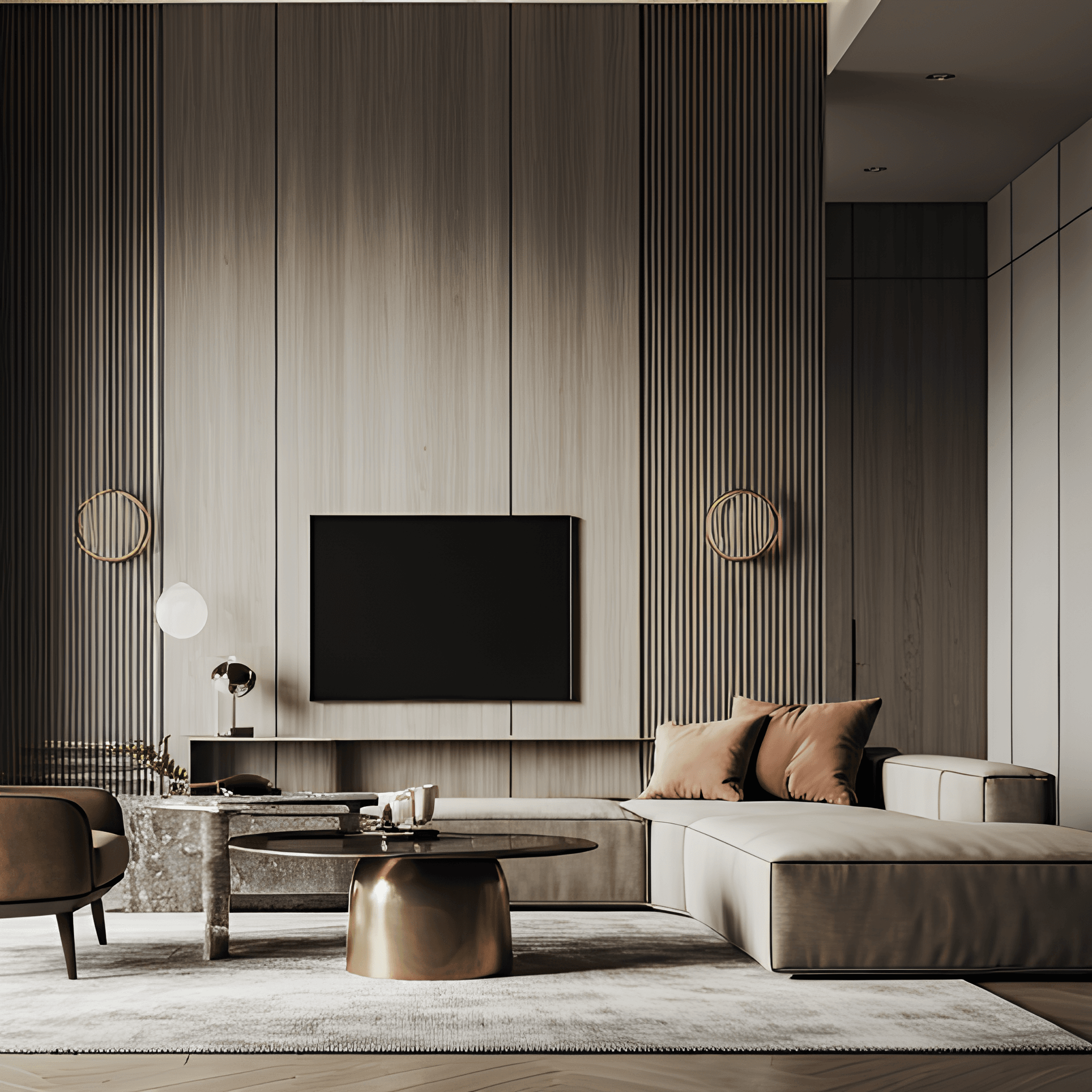 Minimalist luxury living room